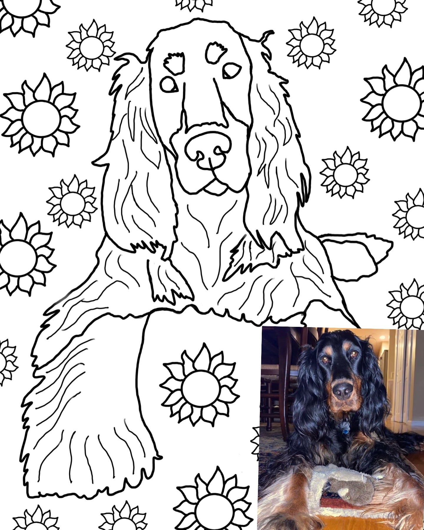Custom Pet Coloring Page